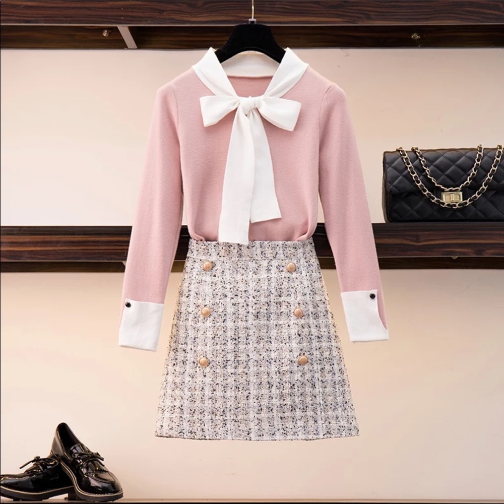 Sweater Skirt Set